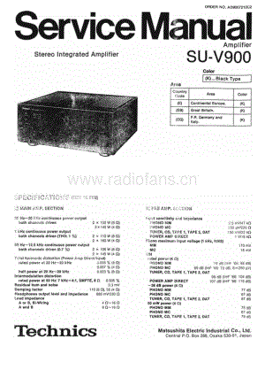 Technics-SUV-900-Service-Manual电路原理图.pdf