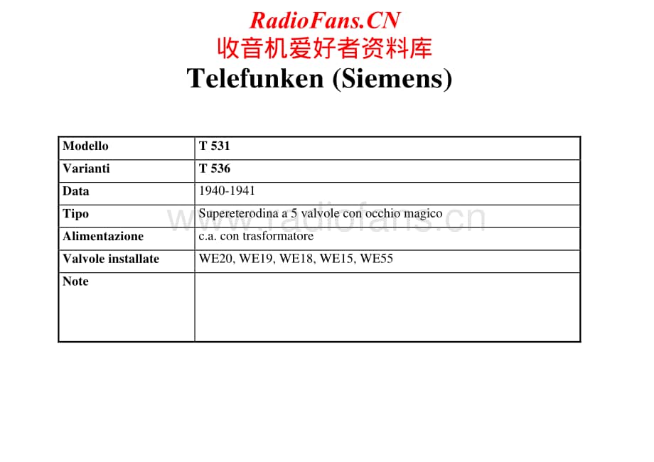 Telefunken-531-Schematic电路原理图.pdf_第1页