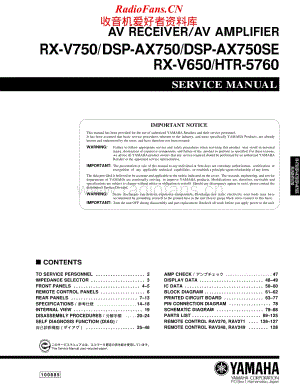 Yamaha-HTR-5760-Service-Manual电路原理图.pdf