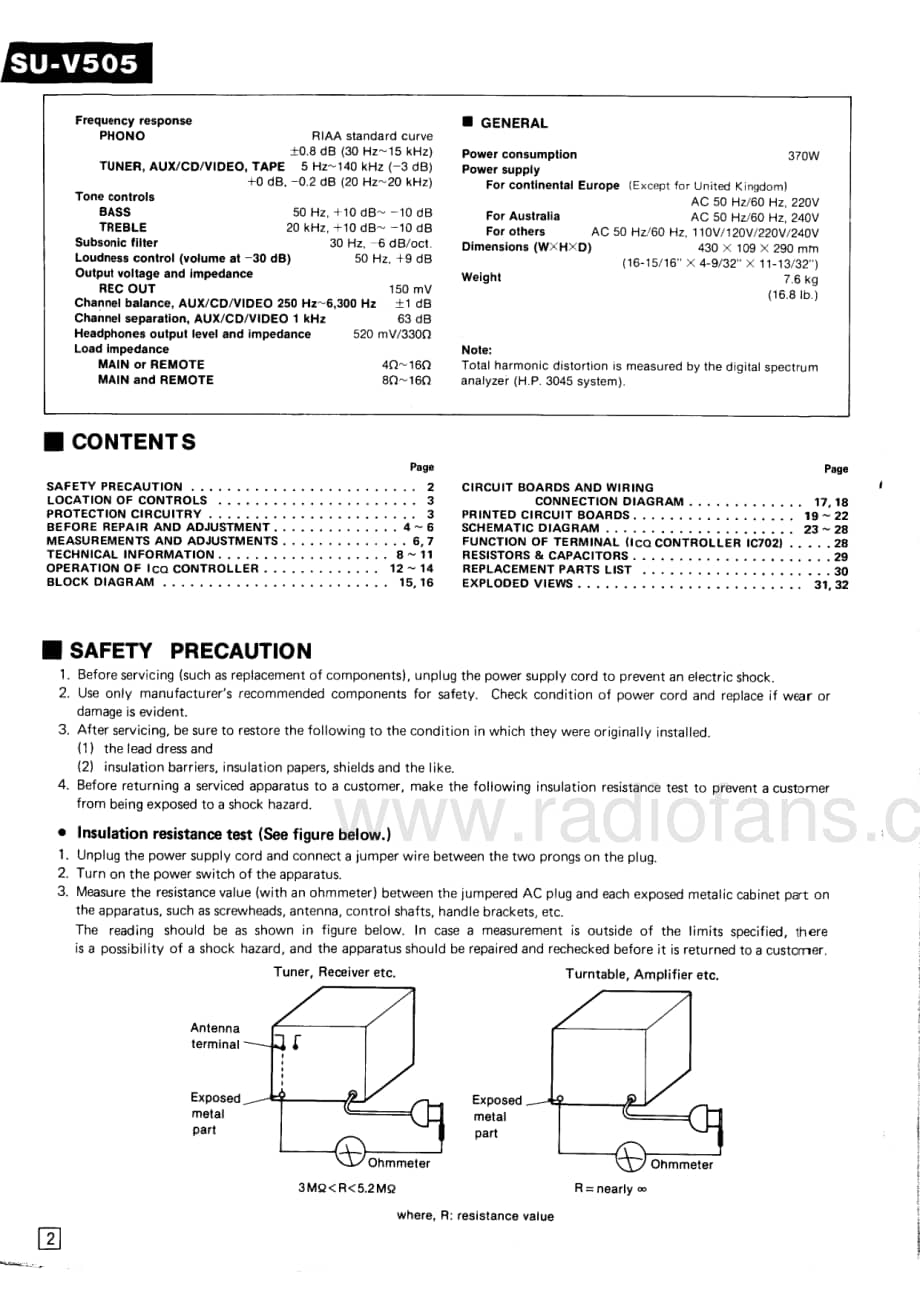 Technics-SUV-505-K-Service-Manual电路原理图.pdf_第2页