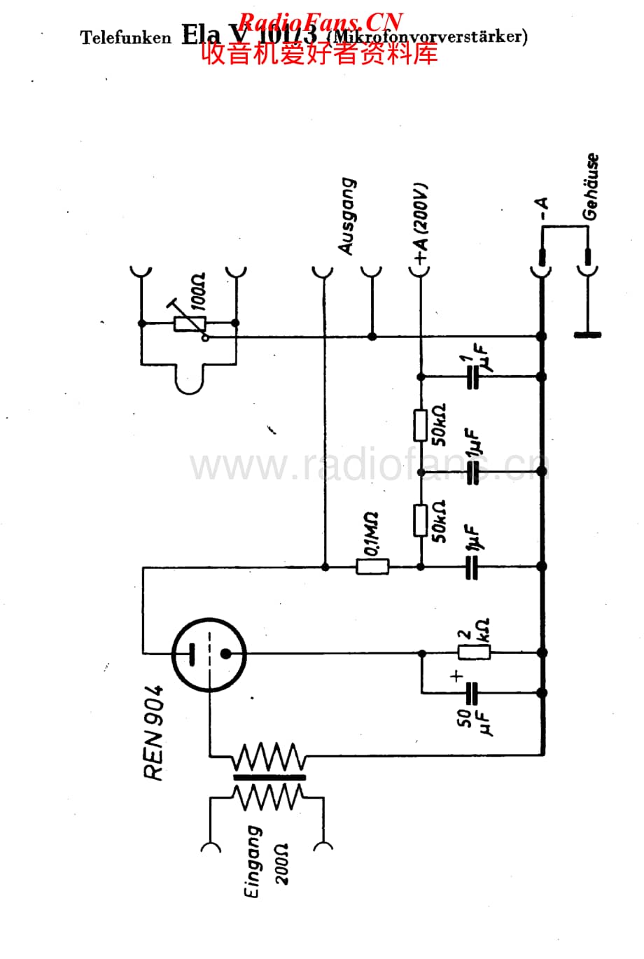 Telefunken-Ela-V101-3-Schematic电路原理图.pdf_第1页