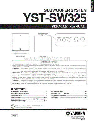 Yamaha-YSTSW-325-Service-Manual电路原理图.pdf