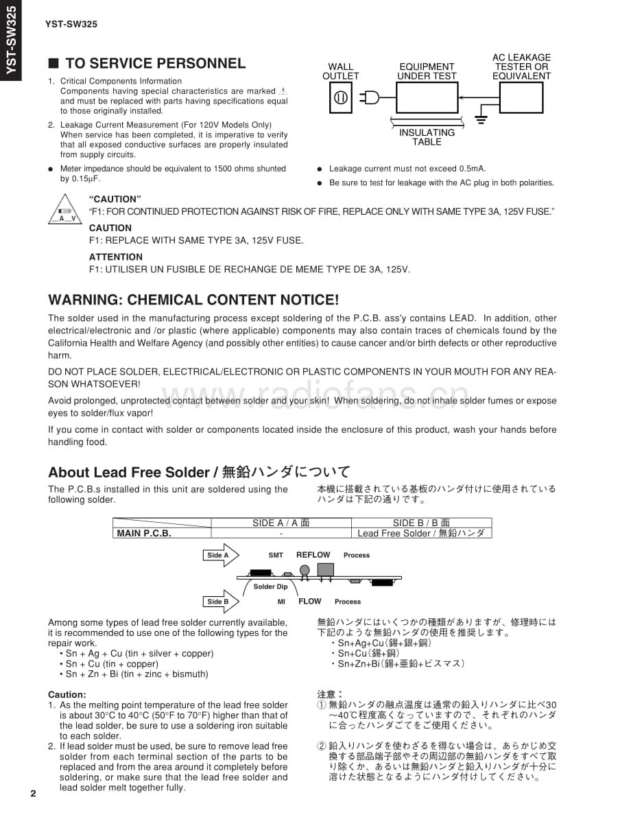 Yamaha-YSTSW-325-Service-Manual电路原理图.pdf_第2页
