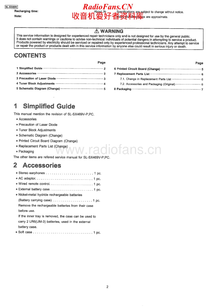 Technics-SLSX-469-Service-Manual电路原理图.pdf_第2页