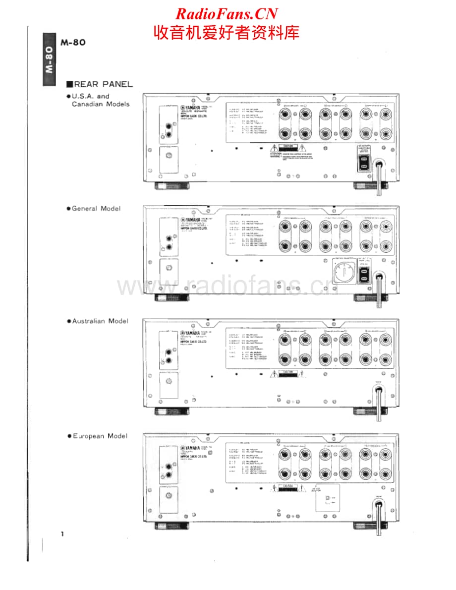 Yamaha-M-80-Service-Manual电路原理图.pdf_第2页