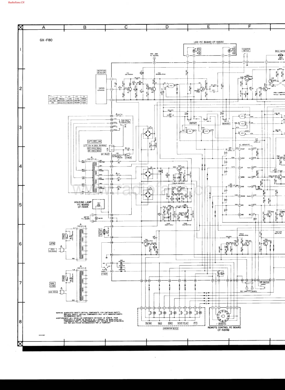 Akai-GXF80-tape-sch维修电路图 手册.pdf_第1页