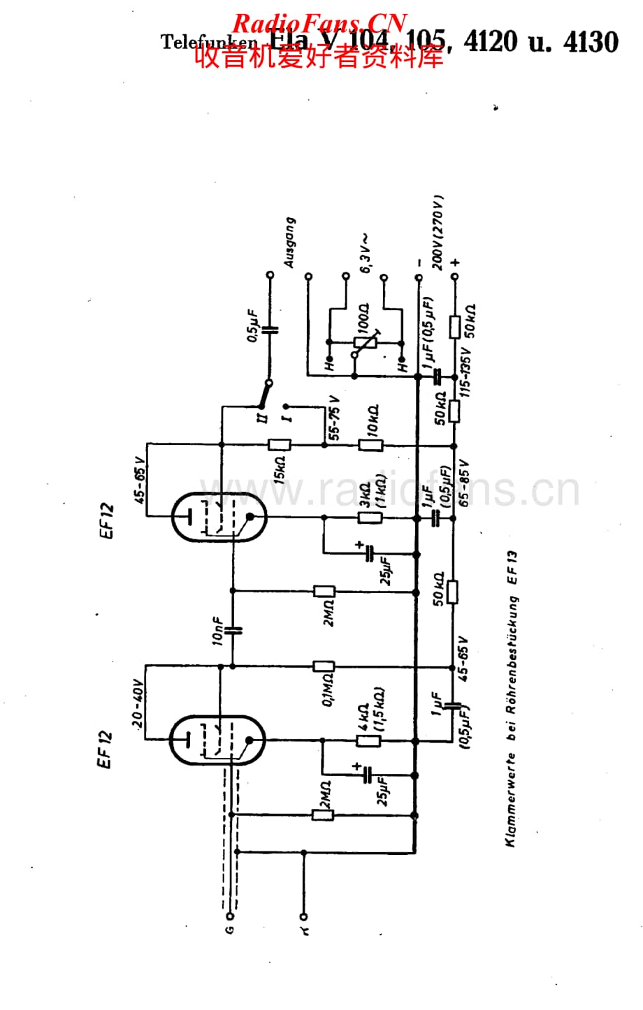 Telefunken-Ela-4120U-Schematic电路原理图.pdf_第1页