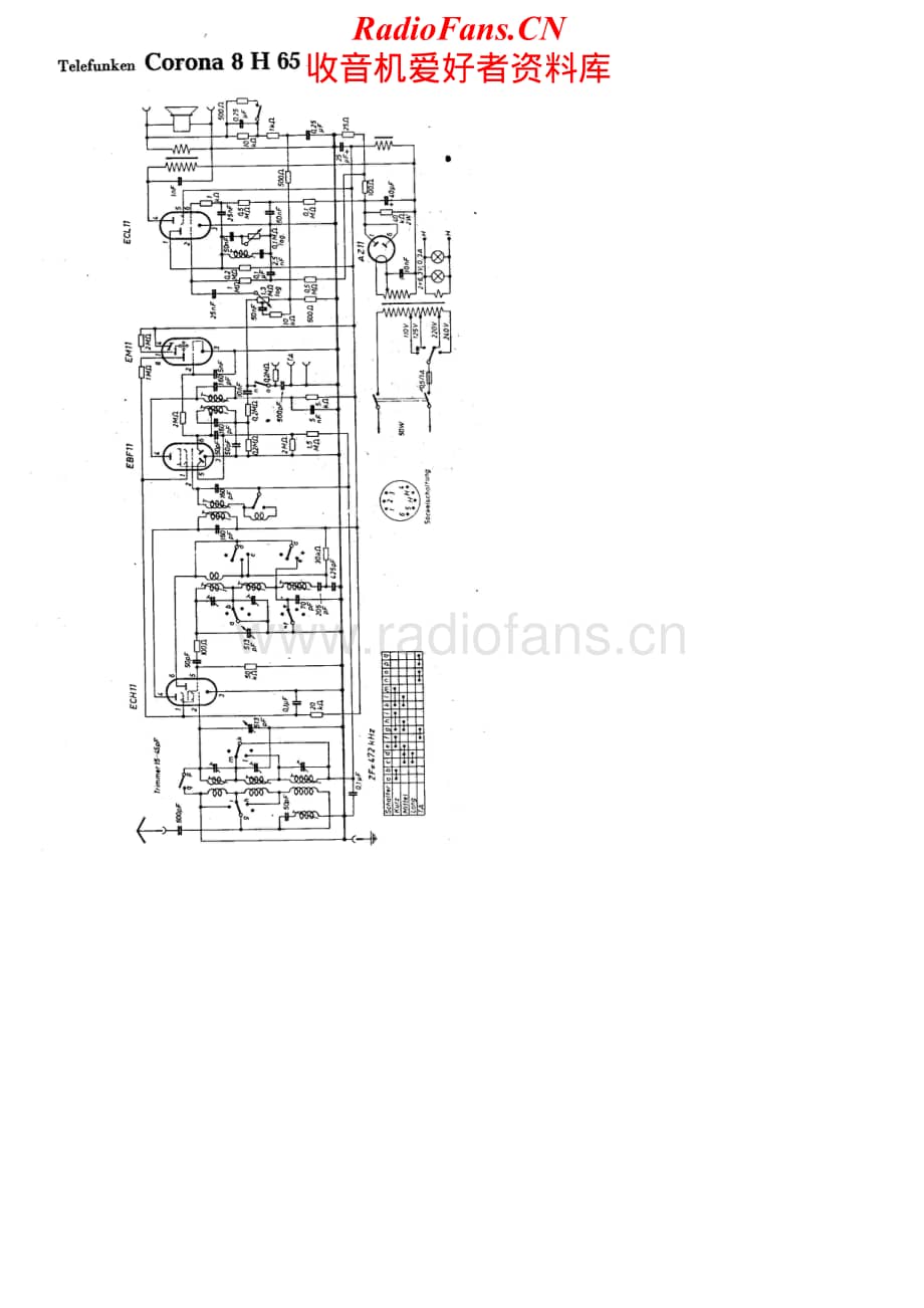 Telefunken-Corona-8H65-Schematic电路原理图.pdf_第1页