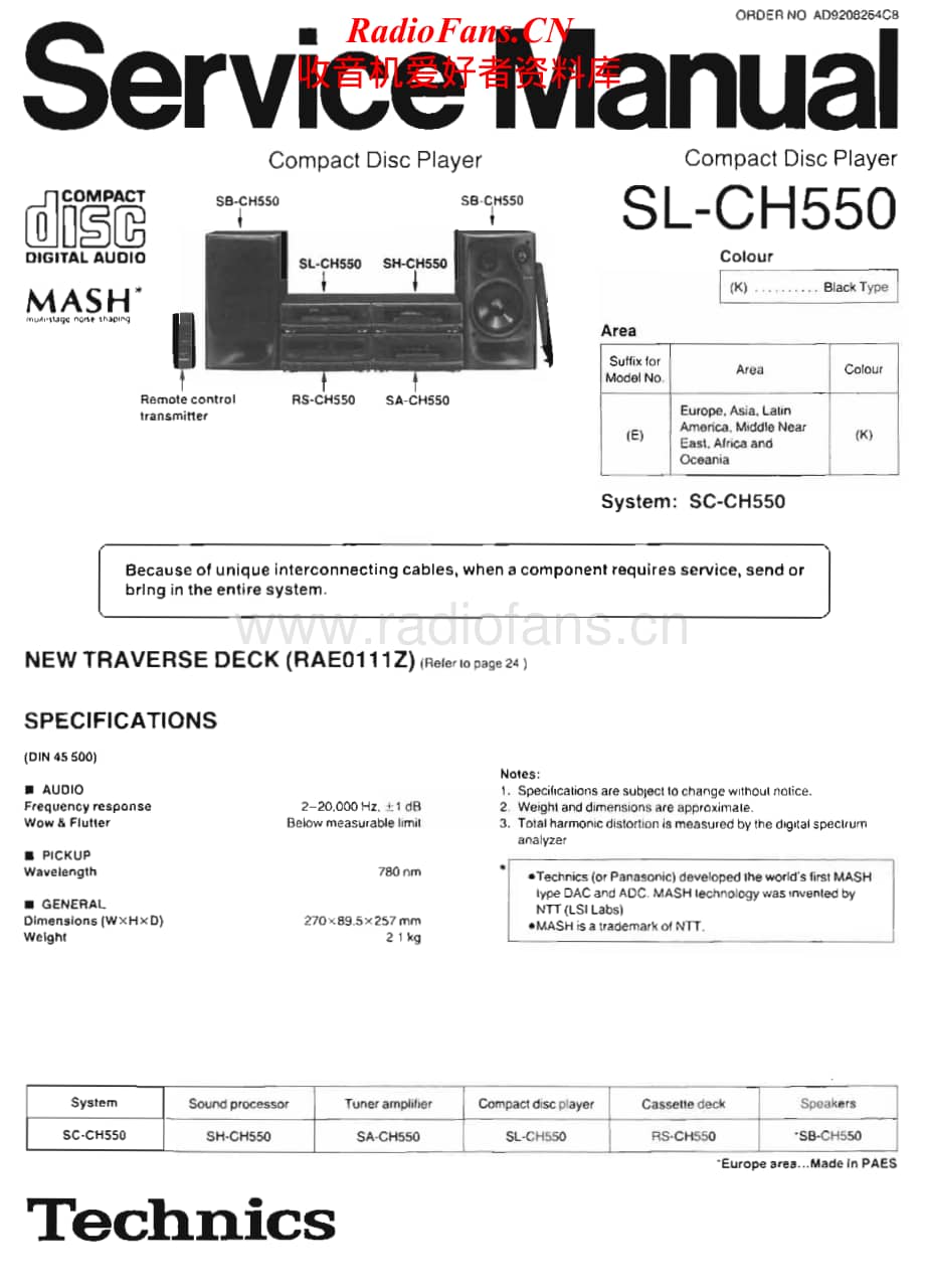 Technics-SLCH-550-Service-Manual电路原理图.pdf_第1页