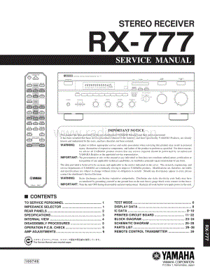Yamaha-RX-777-Service-Manual电路原理图.pdf