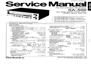 Technics-SA-500-Service-Manual电路原理图.pdf