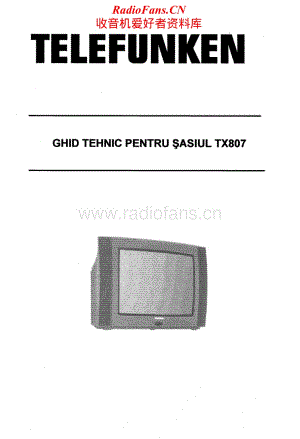 Telefunken-TX-807-Service-Manual电路原理图.pdf