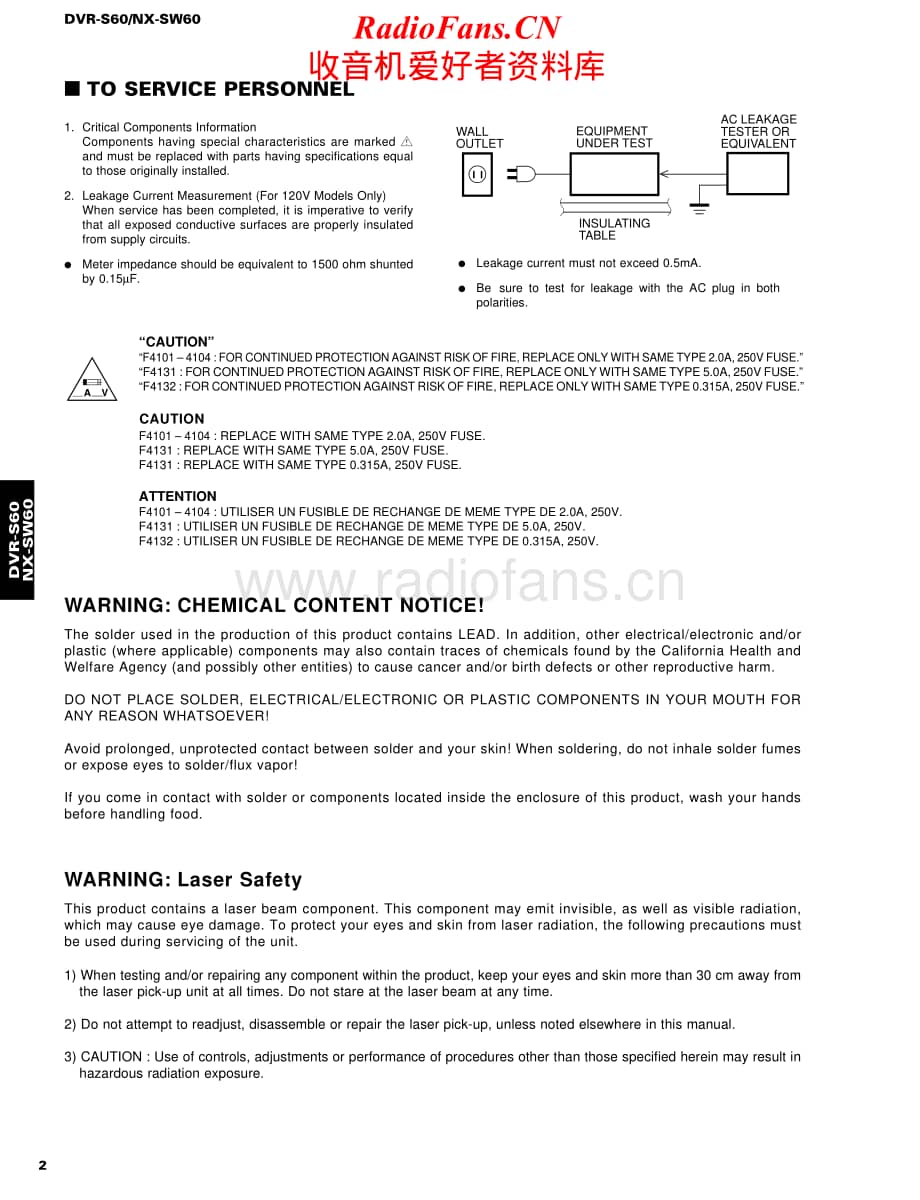 Yamaha-DVRS-60-Service-Manual电路原理图.pdf_第2页