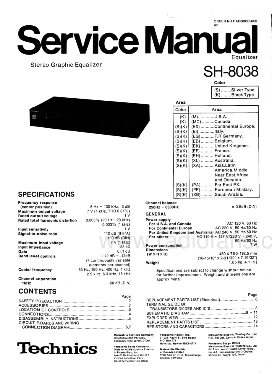 Technics-SH-8038-Service-Manual电路原理图.pdf_第1页