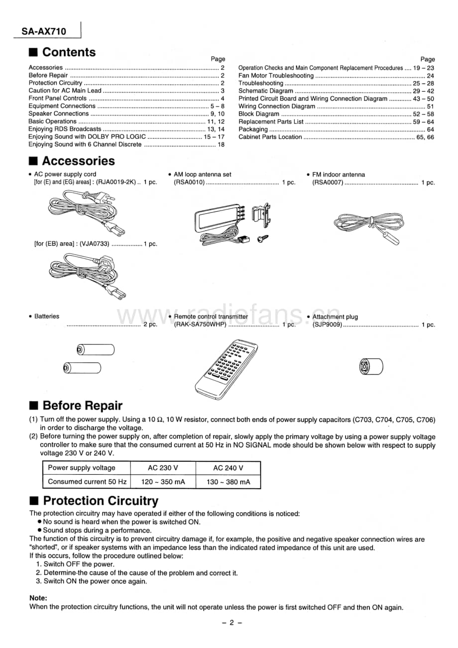 Technics-SAAX-710-Service-Manual电路原理图.pdf_第2页