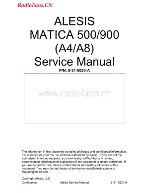 Alesis-Matica500-pwr-sm维修电路图 手册.pdf