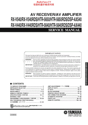 Yamaha-HTR-5650-5650-RDS-Service-Manual电路原理图.pdf