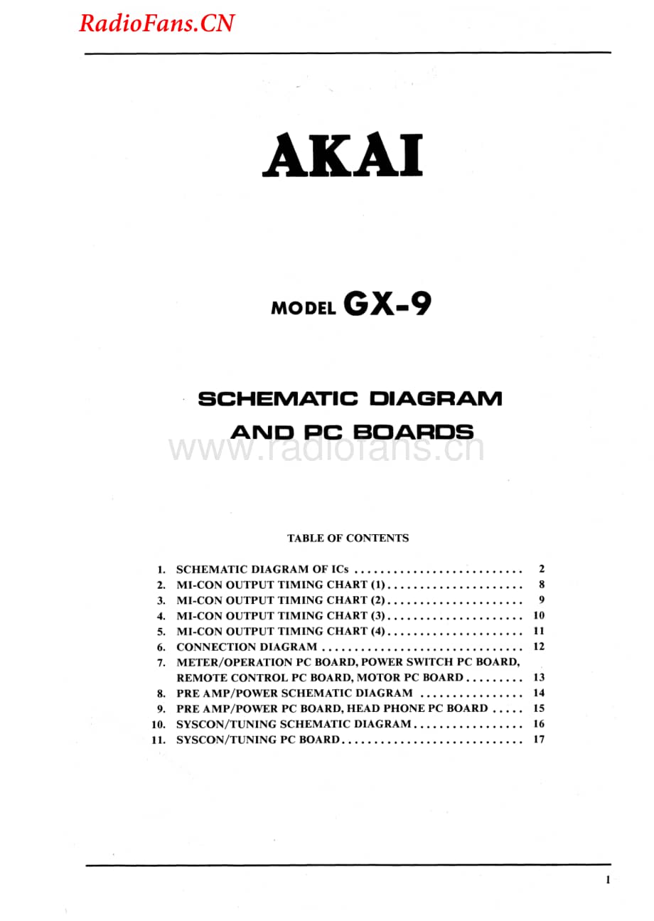 Akai-GX9-tape-sm维修电路图 手册.pdf_第1页