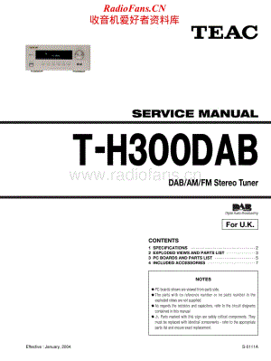 Teac-T-H300DAB-Service-Manual电路原理图.pdf