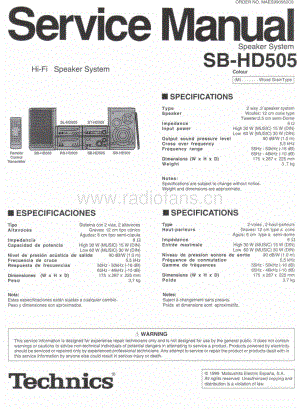 Technics-SBHD-505-Service-Manual电路原理图.pdf