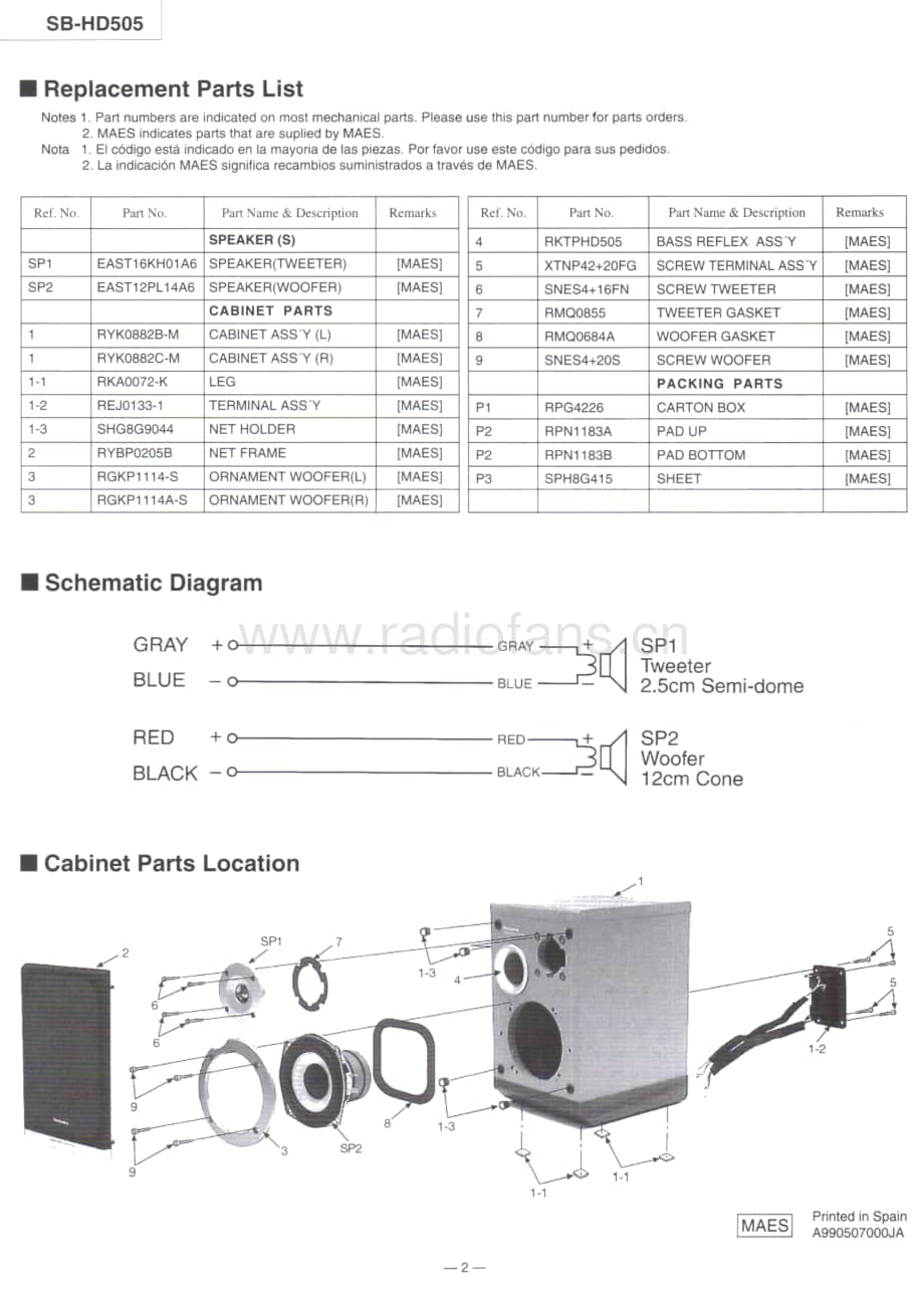 Technics-SBHD-505-Service-Manual电路原理图.pdf_第2页