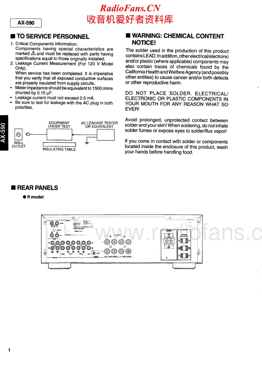 Yamaha-AX-590-Service-Manual电路原理图.pdf_第2页