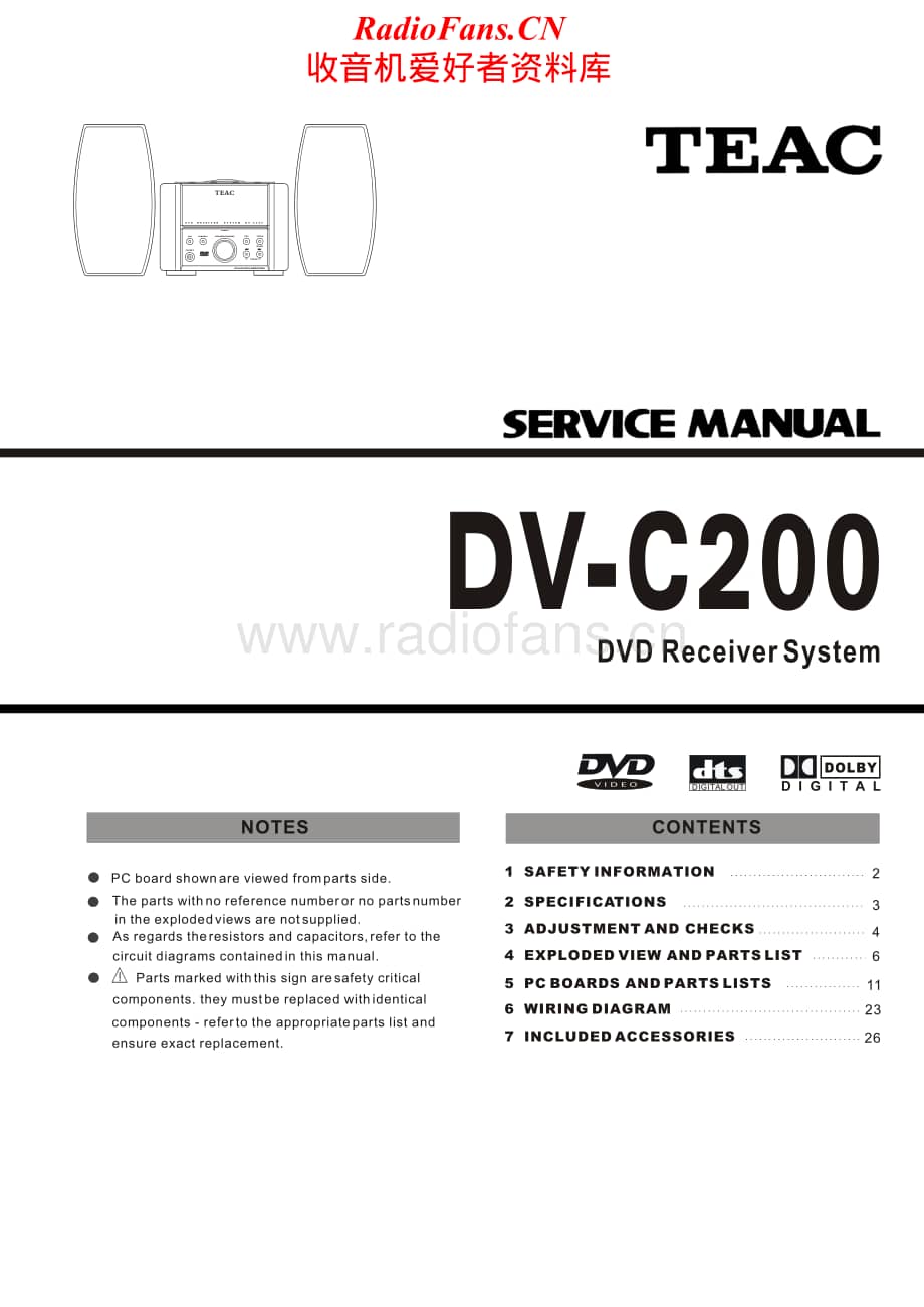 Teac-DV-C200-Service-Manual电路原理图.pdf_第1页