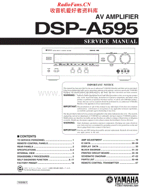 Yamaha-DSPA-595-Service-Manual电路原理图.pdf