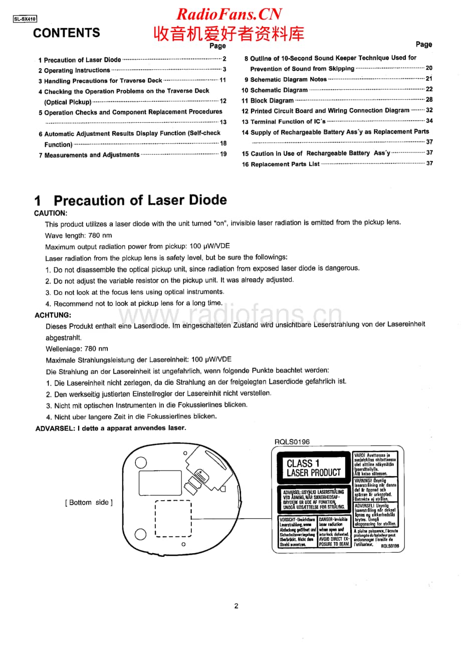 Technics-SLSX-410-Service-Manual电路原理图.pdf_第2页