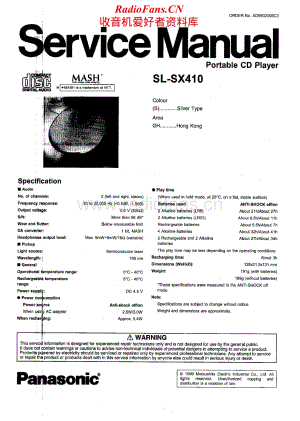Technics-SLSX-410-Service-Manual电路原理图.pdf