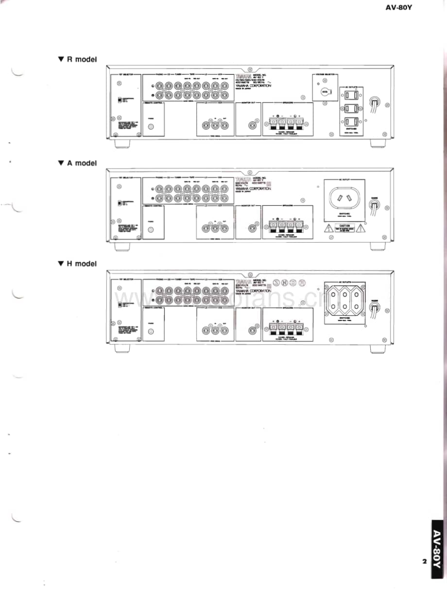Yamaha-AV-80-Y-Service-Manual电路原理图.pdf_第3页
