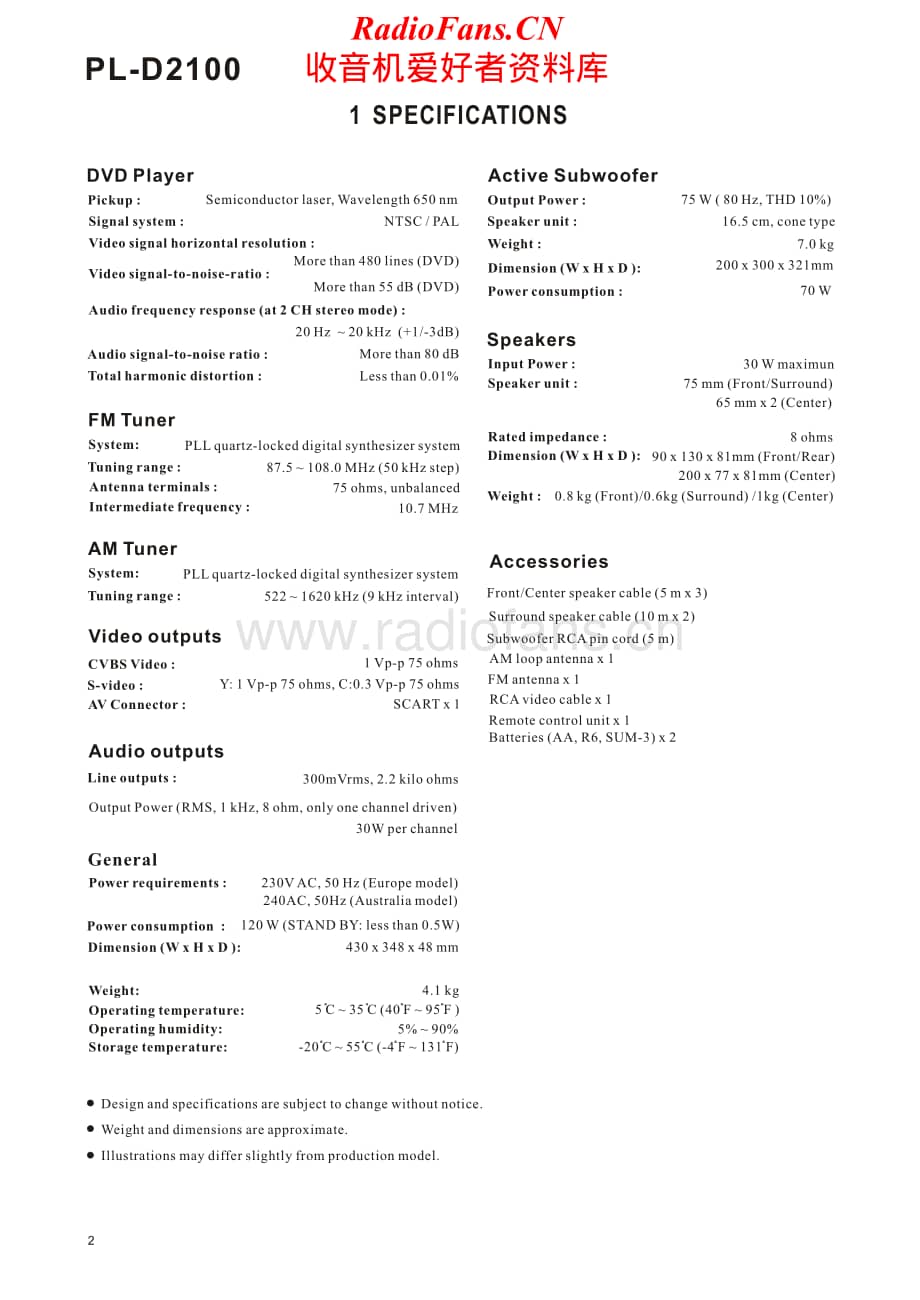 Teac-PL-D2100-Service-Manual电路原理图.pdf_第2页