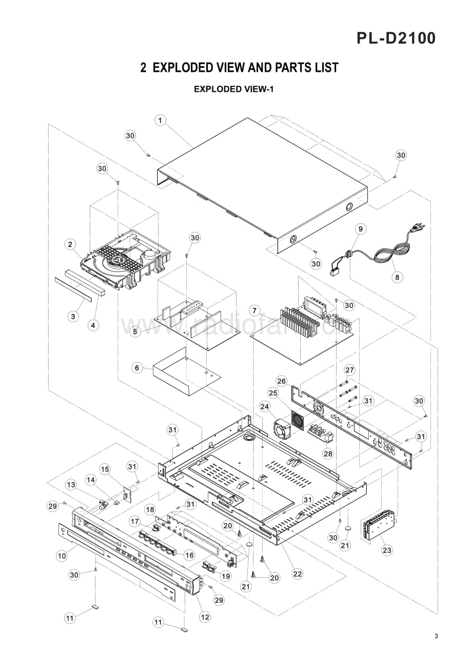 Teac-PL-D2100-Service-Manual电路原理图.pdf_第3页