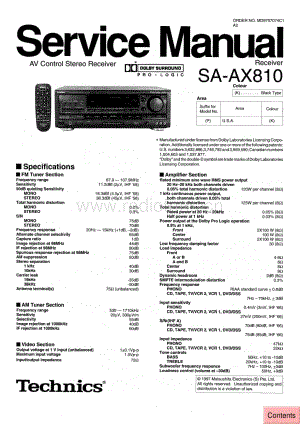 Technics-SAAX-810-Service-Manual电路原理图.pdf