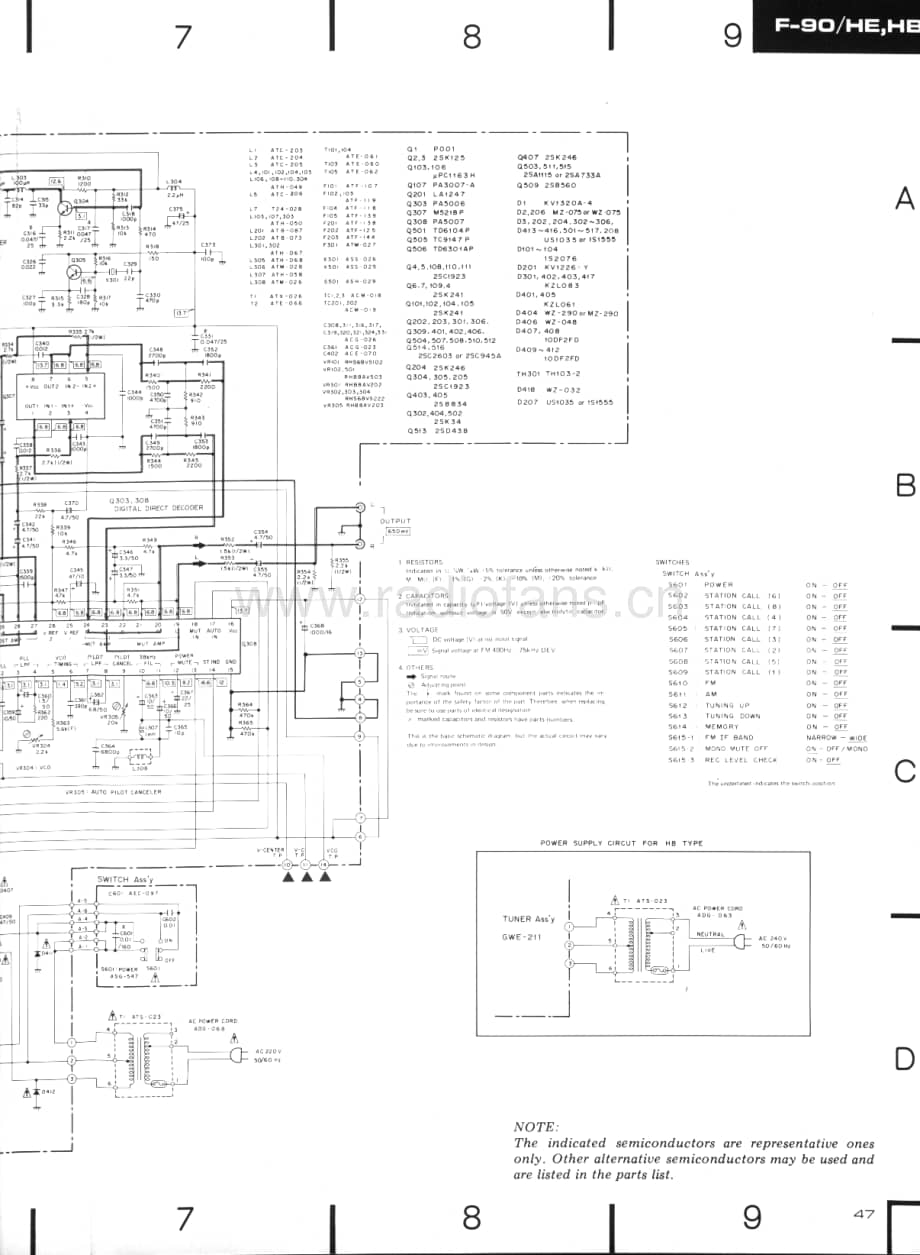 Yamaha-F-90-Schematic电路原理图.pdf_第3页