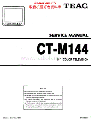 Teac-CT-M144-Service-Manual电路原理图.pdf