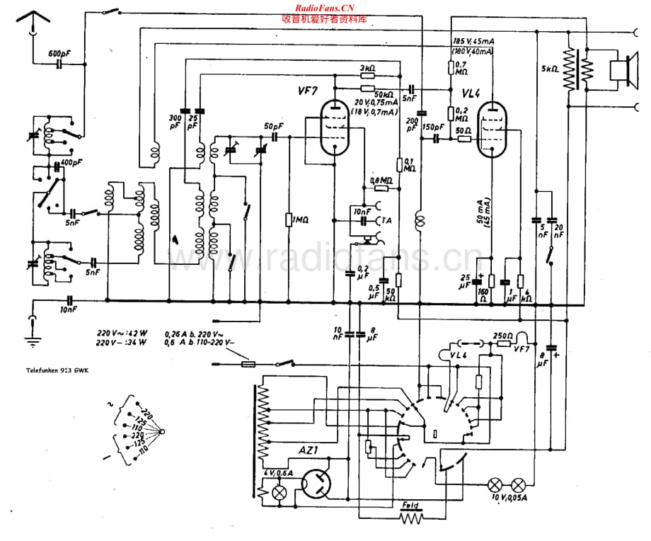 Telefunken-913-GWK-Schematic电路原理图.pdf_第1页