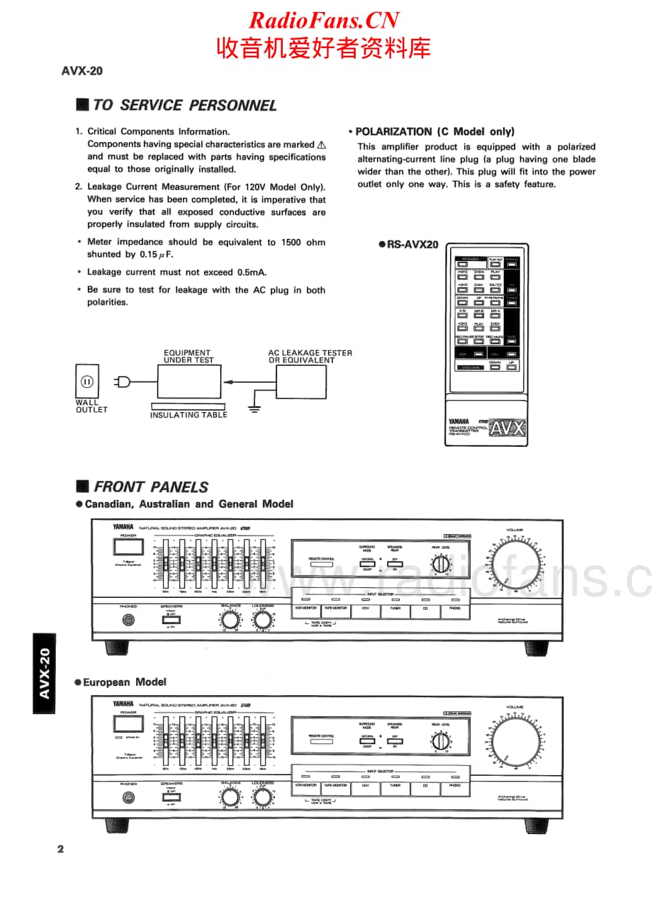 Yamaha-AVX-20-Service-Manual电路原理图.pdf_第2页