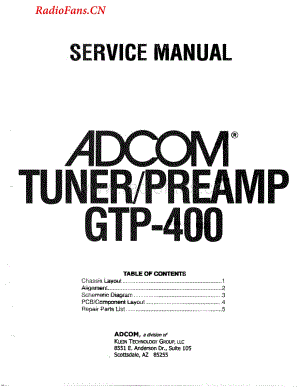 Adcom-GTP400-pre-sm维修电路图 手册.pdf