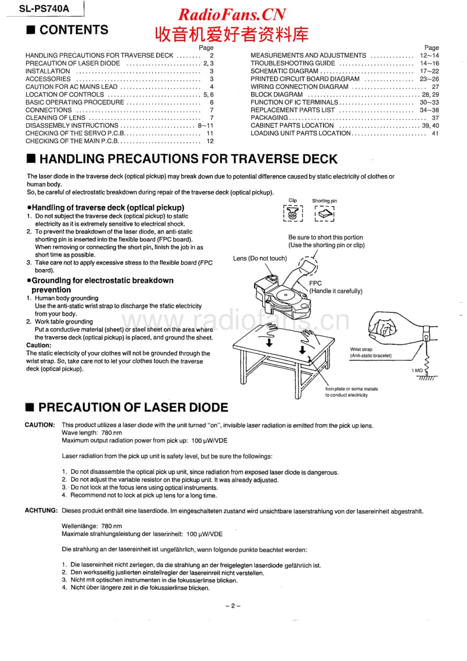 Technics-SLPS-740-A-Service-Manual电路原理图.pdf_第2页