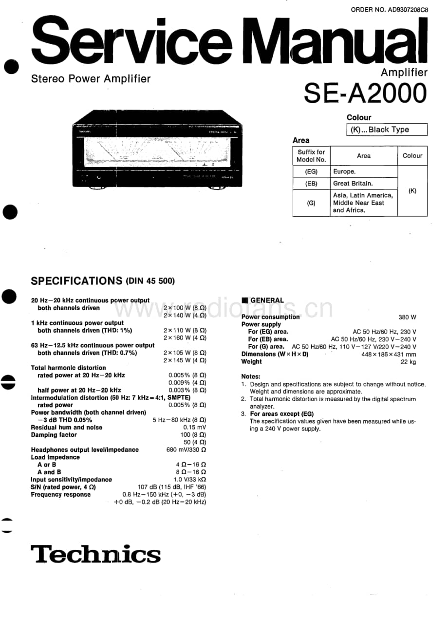 Technics-SEA-2000-Service-Manual电路原理图.pdf_第1页