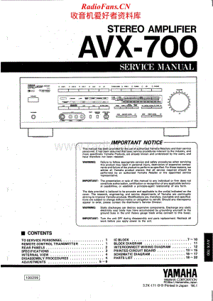Yamaha-AVX-700-Service-Manual电路原理图.pdf