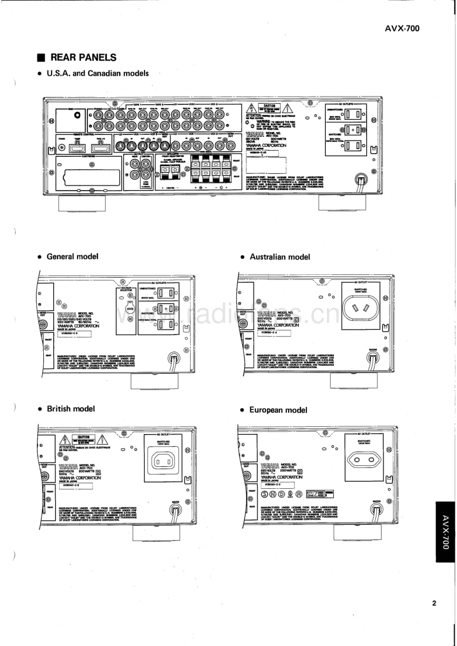 Yamaha-AVX-700-Service-Manual电路原理图.pdf_第3页