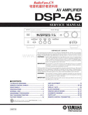 Yamaha-DSP-A5-Service-Manual电路原理图.pdf