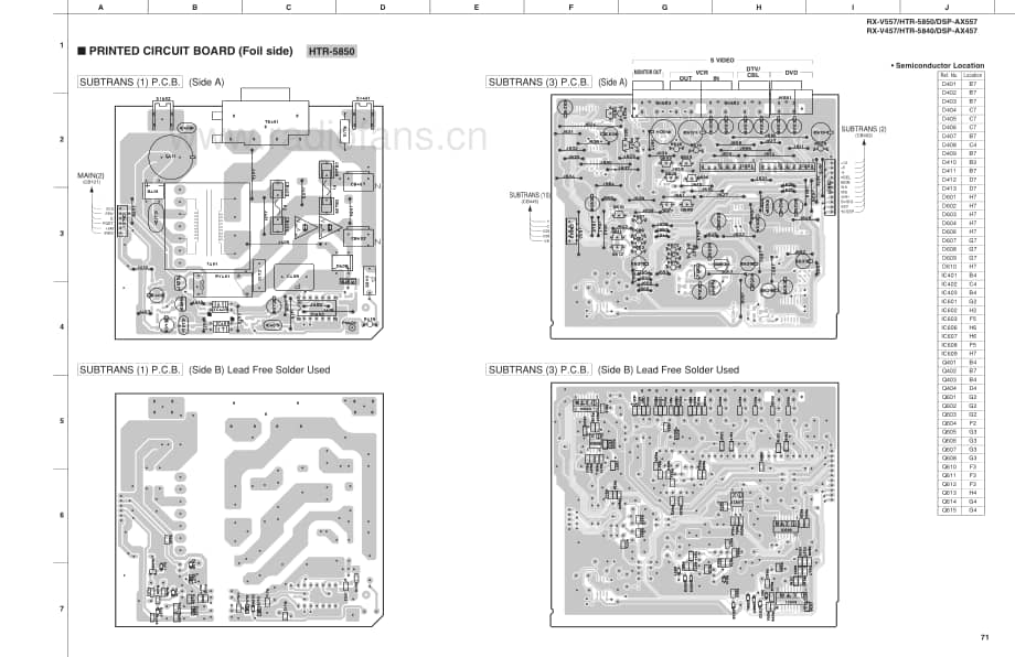 Yamaha-RXV-557-Service-Manual-Part-2电路原理图.pdf_第1页