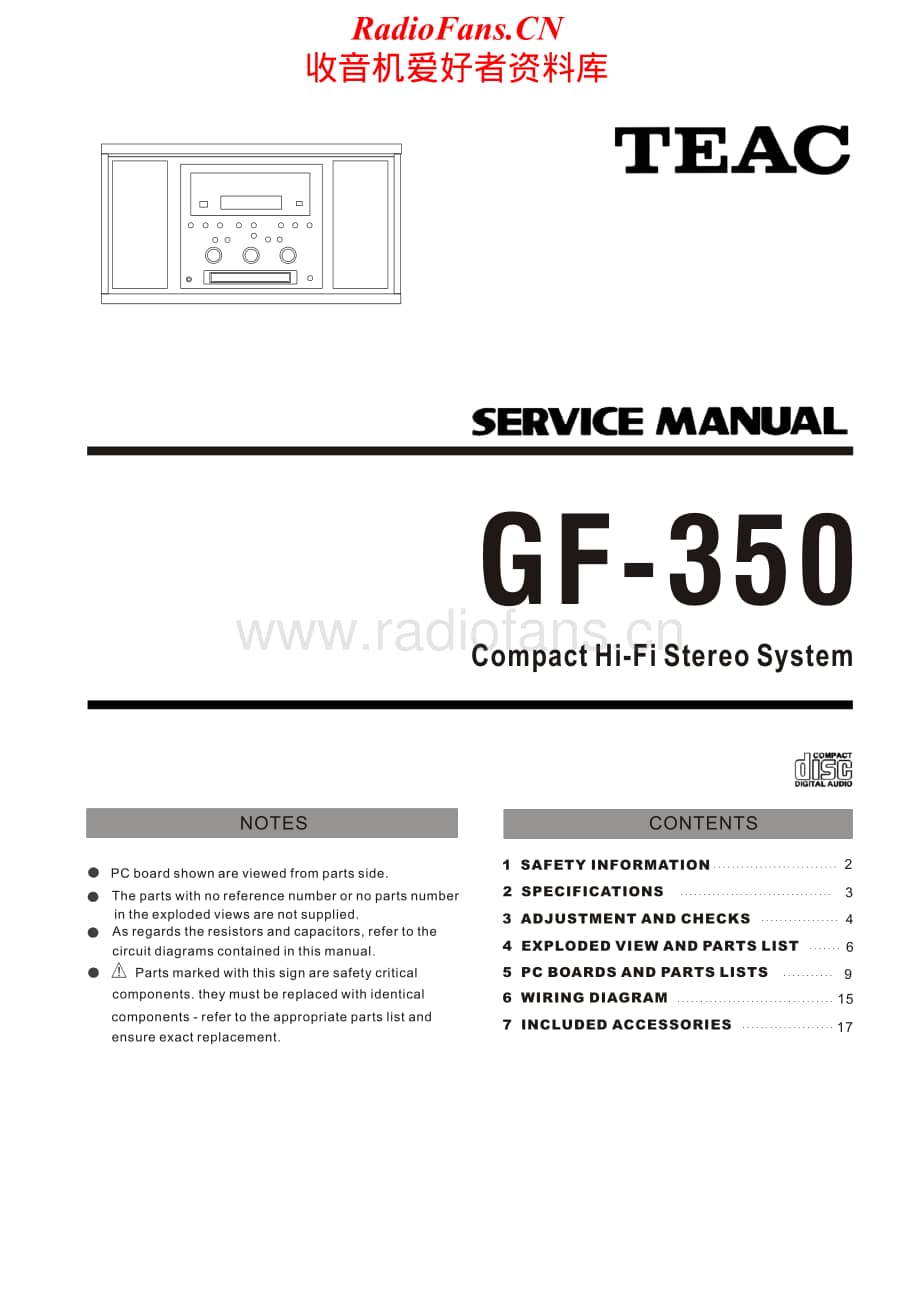 Teac-GF-350-Service-Manual电路原理图.pdf_第1页