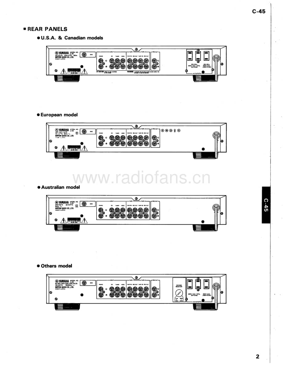 Yamaha-C-45-Service-Manual电路原理图.pdf_第3页