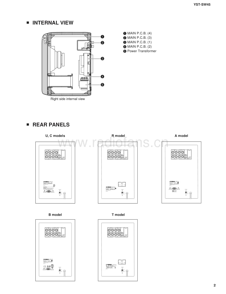 Yamaha-YSTSW-45-Service-Manual电路原理图.pdf_第3页