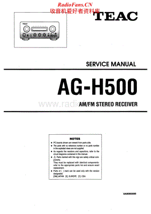 Teac-AG-H500-Service-Manual电路原理图.pdf