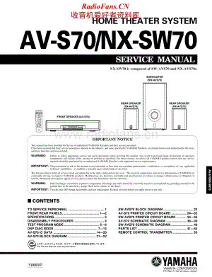 Yamaha-NXSW-70-Service-Manual电路原理图.pdf